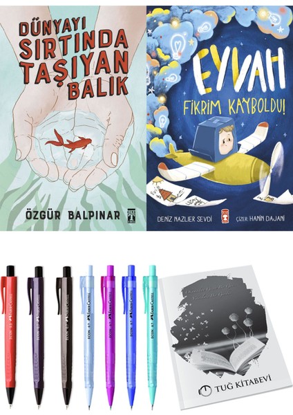 Eyvah Fikrim Kayboldu! ve Dünyayı Sırtında Taşıyan Balık 2'li Set - Kalem