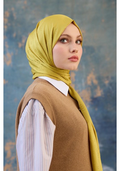 Fall Winter Ipeksi Jakar Şal Gümüş 9018-09