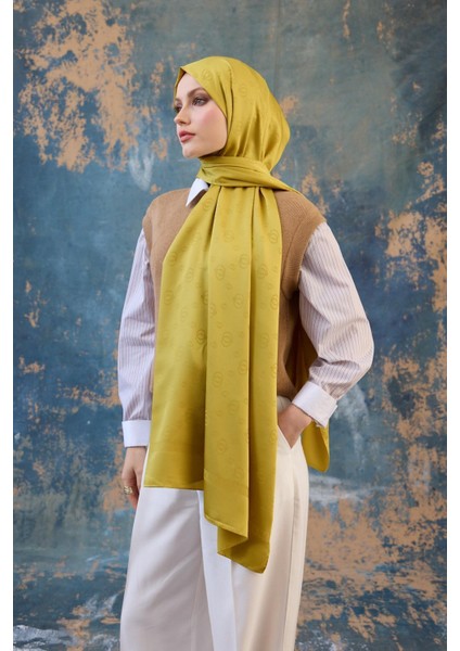 Fall Winter Ipeksi Jakar Şal Gümüş 9018-09