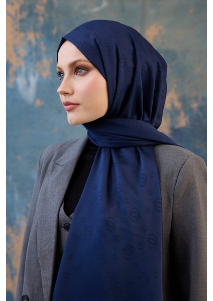 Fall Winter Ipeksi Jakar Şal Gümüş 9018-09