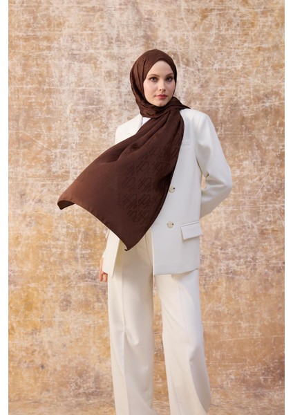 Fall Winter İpeksi Jakar Şal Kahverengi 9020-08 fiyatları