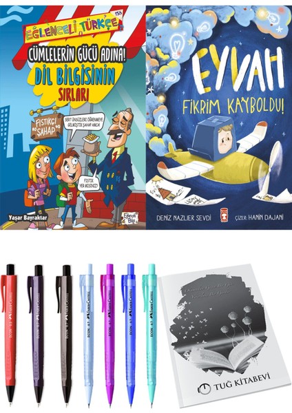 Eyvah Fikrim Kayboldu! ve Cümlelerin Gücü Adına! Dil Bilgisinin Sırları 2'li Set - Kalem