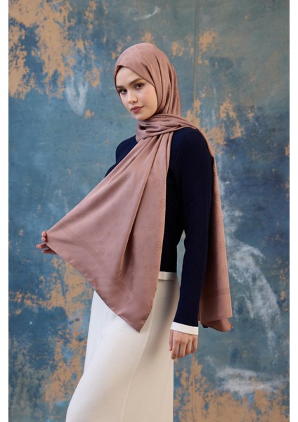 Fall Winter Ipeksi Jakar Şal Gümüş 9018-09