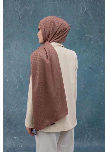Fall Winter Ipeksi Jakar Şal Gece Mavi 9019-32