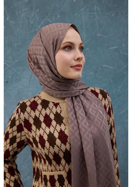 Fall Winter Ipeksi Jakar Şal Gece Mavi 9019-32