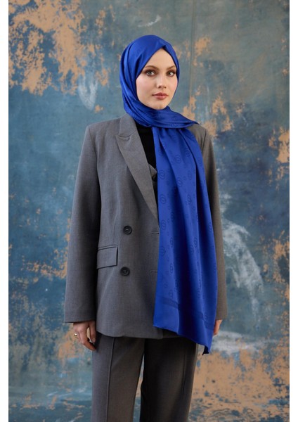 Fall Winter İpeksi Jakar Şal Saks 9018-13