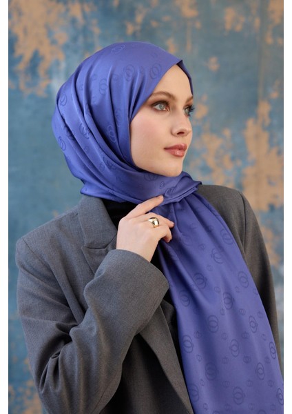Fall Winter Ipeksi Jakar Şal Gümüş 9018-09 modelleri