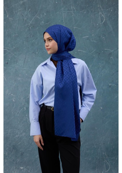 Fall Winter İpeksi Jakar Şal Mavi 9019-05 fiyatları