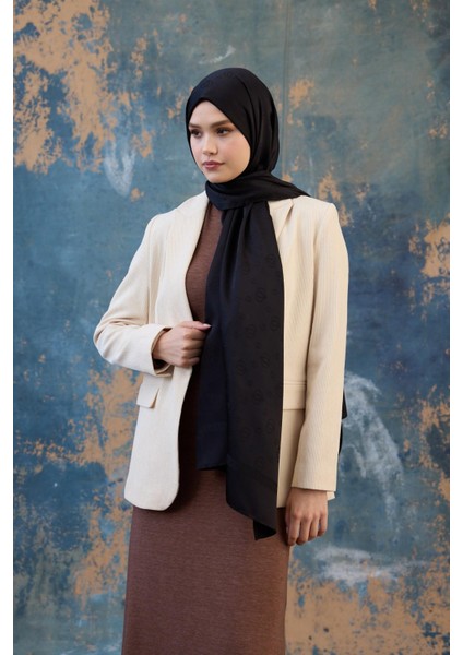 Fall Winter İpeksi Jakar Şal Siyah 9018-06 fırsatları