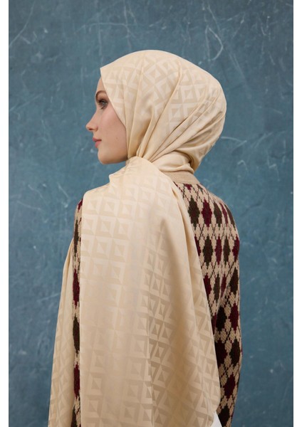 Fall Winter Ipeksi Jakar Şal Gece Mavi 9019-32