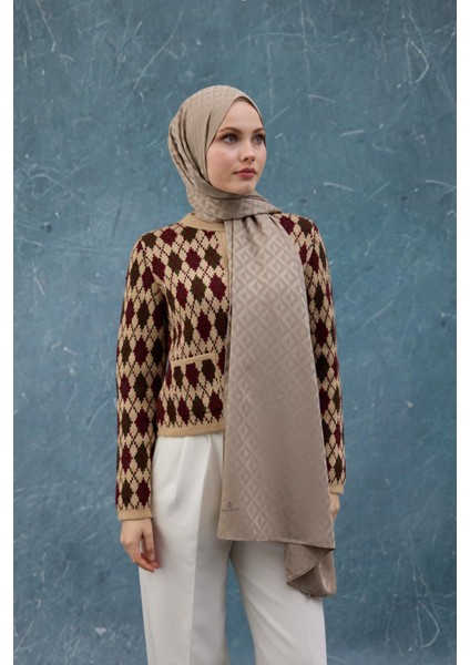 Fall Winter İpeksi Jakar Şal Camel 9019-29 fiyatları