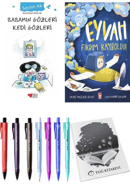 Eyvah Fikrim Kayboldu! ve Babamın Gözleri Kedi Gözleri 2'li Set - Kalem