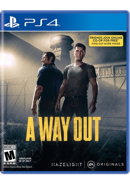 A WAY OUT - PlayStation 4 (PS4) Hesap