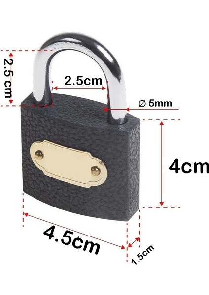 Çelik Asma Kilit 3 Anahtarlı Sonax Design
