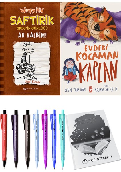 Evdeki Kocaman Kaplan ve Saftirik 7 Ah Kalbim! 2'li Set - Kalem