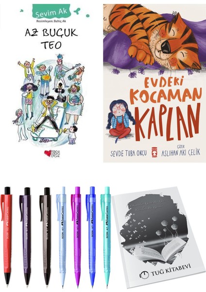 Evdeki Kocaman Kaplan ve Az Buçuk Teo 2'li Set - Kalem