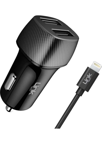 Link TECHC492 Safe Lightning USB 12W Araç Şarj Aleti