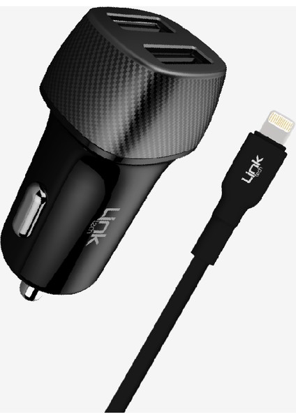 Link TECHC492 Safe Lightning USB 12W Araç Şarj Aleti