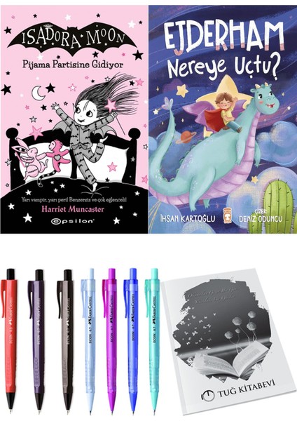 Ejderham Nereye Uçtu? ve Isadora Moon 10 Pijama Partisine Gidiyor 2'li Set - Kalem