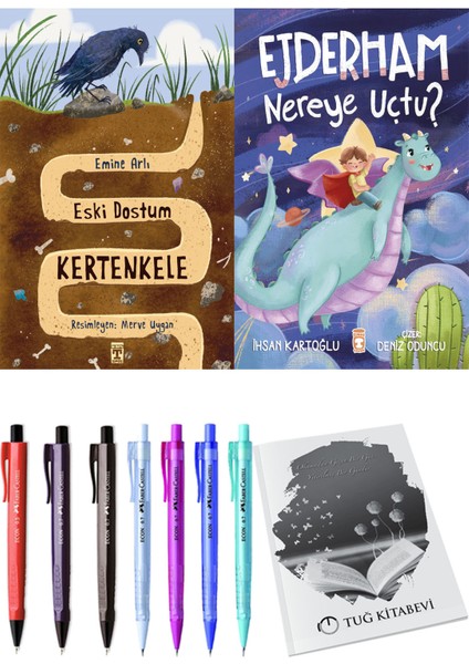 Ejderham Nereye Uçtu? ve Eski Dostum Kertenkele 2'li Set - Kalem
