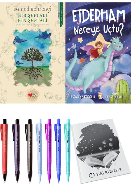 Ejderham Nereye Uçtu? ve Bir Şeftali Bin Şeftali 2'li Set - Kalem