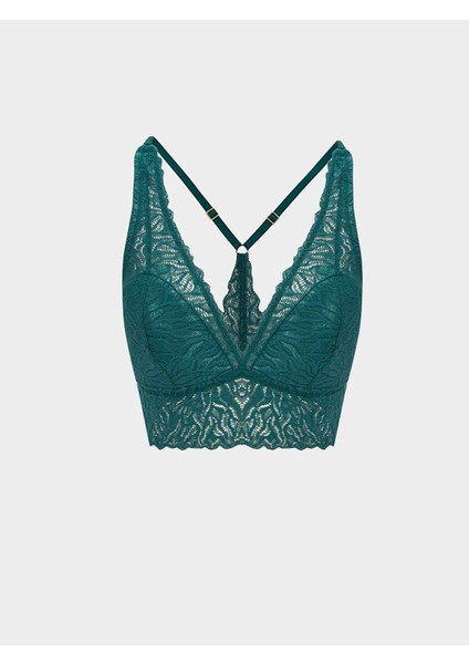 Lcw Dream Koyu Yeşil Balensiz Dolgusuz Dantelli Bralet