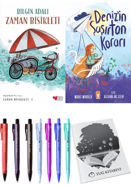 Deniz'in Şaşırtan Kararı ve Zaman Bisikleti 1 2'li Set - Kalem