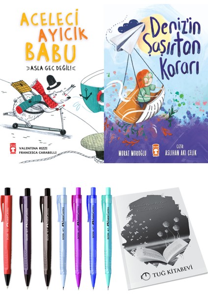 Deniz'in Şaşırtan Kararı ve Aceleci Ayıcık Babu Asla Geç Değil 2'li Set - Kalem