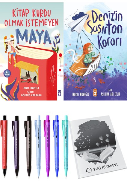 Deniz'in Şaşırtan Kararı ve Kitap Kurdu Olmak Istemeyen Maya 2'li Set - Kalem