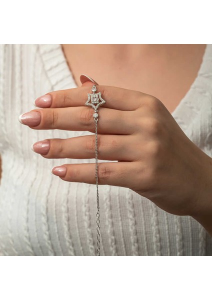 Gümüş Baget Taşlı Yıldız Kadın Bileklik fiyatları