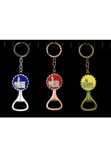 Metal Galata Kulesi Anahtarlık ve Açacak