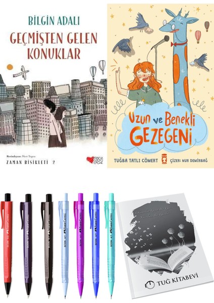 Uzun ve Benekli Gezegeni ve Zaman Bisikleti 2 Geçmişten Gelen Konuklar 2li Set
