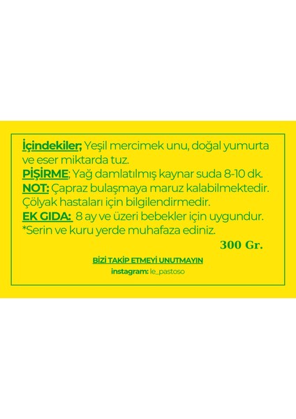 Glutensiz Yeşil Mercimek Unlu Fettuccine Makarna 300 gr fiyatları