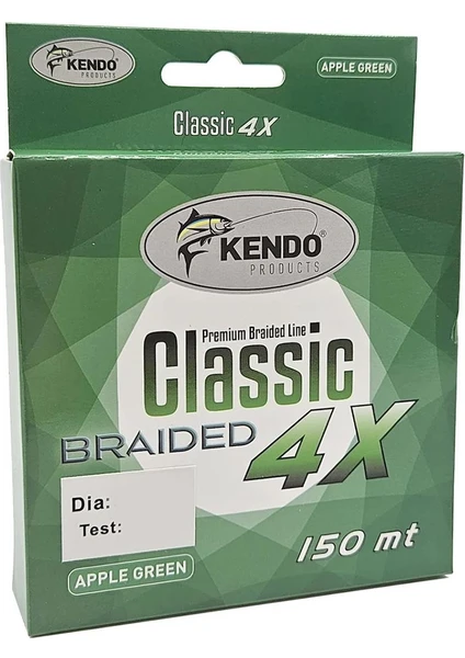 Kendo Classic 4x 150M Apple Green Örgü Ip Misina