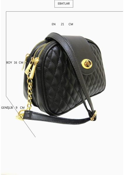 Kadın Çapraz Çanta Siyah Kapitone fiyatları