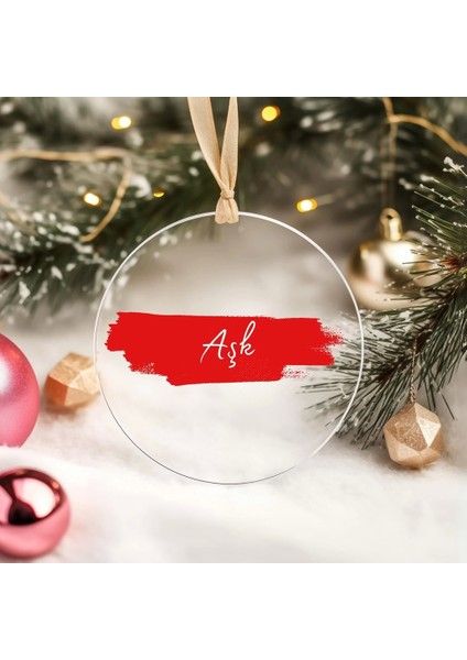 Yılbaşı Çam Ağacı Süsü - Yılbaşı Dilek Süsü - 8'li Paket