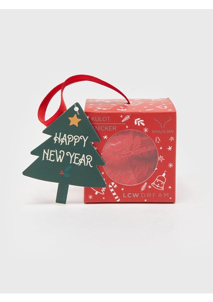 Lcw Dream Yılbaşı Temalı Dantelli Brazilian Külot