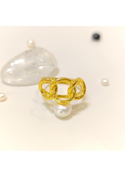 Uzay Yolu Taşsız Yüzük 14 Ayar Altın