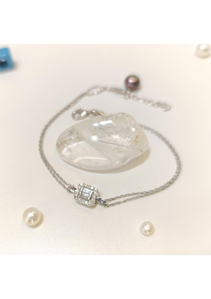 Baget Taşlı Bileklik Künye 14 Ayar Altın modelleri