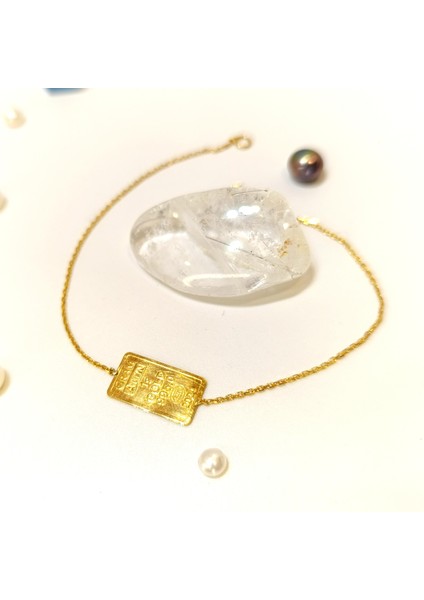 1gr 24K Külçe Altınlı Bileklik Altın Zincir 14 Ayar HD VİDEOLU fiyatları