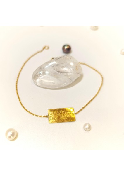 1gr 24K Külçe Altınlı Bileklik Altın Zincir 14 Ayar HD VİDEOLU modelleri