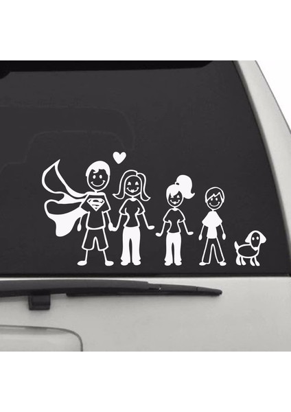 Aile Baba Anne Kız Erkek Çocuk Sticker