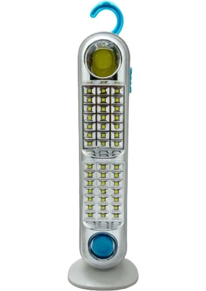 42+1 LED Işıklı Şarjlı Solar Güneş Enerjili Askılı -Masaüstü Kullanılabilir Süper LED IŞILDAK-8683