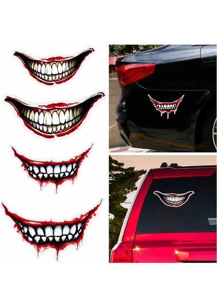 Tehlikeli Dişler Sticker Yapıştırması 19 cm