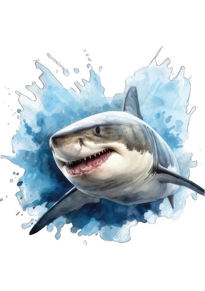 Megaladon Resmi Araba 19 cm Dev Köpek Balığı Oto Sticker Yapıştırması Mdx6