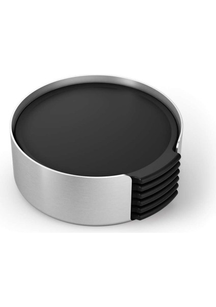 Norta 6'lı Bardak Altlığı 9,4 cm x 9,4 cm x 7 cm Siyah fiyatları