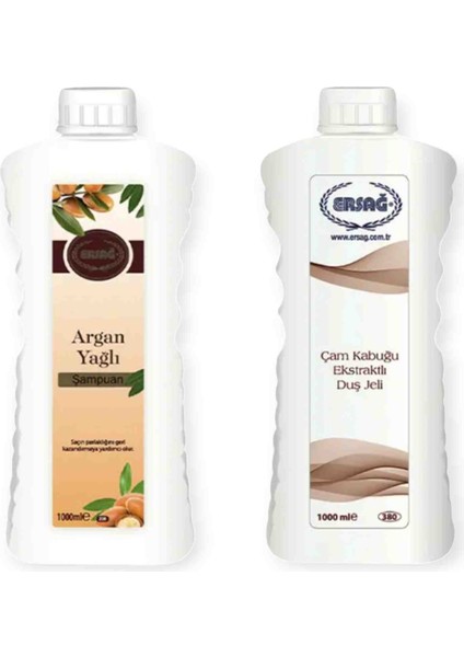 Argan Yağlı Şampuan 1000 Ml+ Argan Duj Jeli 1000 ml