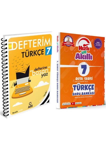 7. Sınıf Türkçe Defteri ve Soru Bankası Seti 2 Kitap