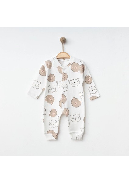 Babyzey Ayı Basklı Manşetli Tulum