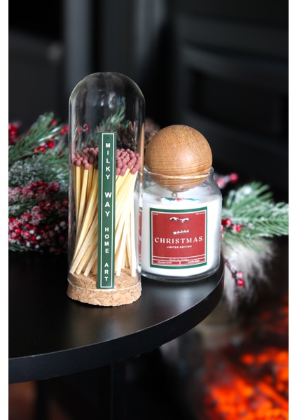 Yılbaşı Mum | Christmas Limited Edition S | Ahşap Fitili Soya Wa x Vanilla&sage